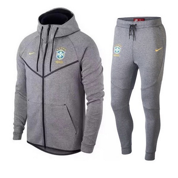 Survetement Football Brésil 2018 Gris Marine